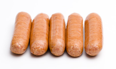 Hot Dogs Isolated on a White Background