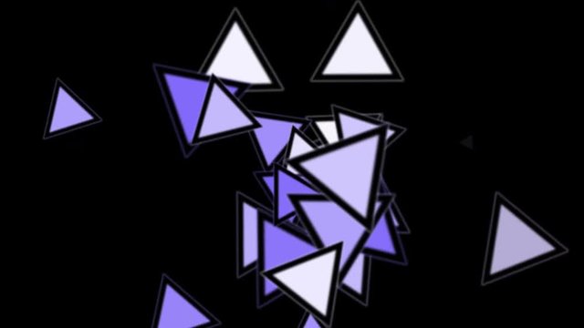 4k Triangles diamond geometric card flying,abstract geometry,patterns spraying particle fireworks artistic paper background.