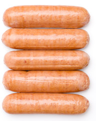 Hot Dogs Isolated on a White Background