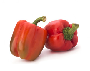 Red pepper isolated on white background