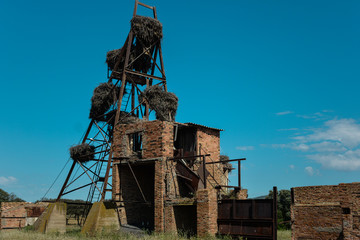 Fototapeta na wymiar Former coal mine, Puertollano, Ciudad Real, Spain