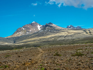 Fototapeta na wymiar Hiking Iceland's Skaftafell region