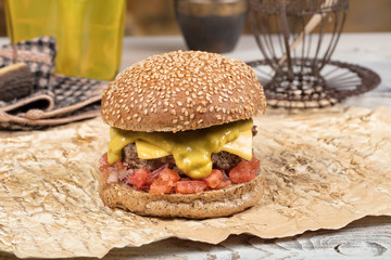 Burger With Vegetables