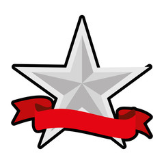 Star medal shape icon vector illustration graphic design