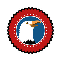 American hawk symbol icon vector illustration graphic design