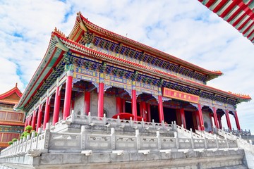Obraz premium Wat Leng Noei Yi 2, a Famous Chinese Temple in Nonthaburi Province, Thailand
