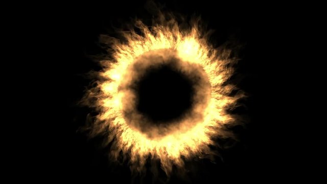 4k Fire tunnel hole space,gas stoves particle energy heat power background,swirl flame halo,terror hell gates.