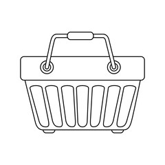 Shopping basket symbol icon vector illustration graphic design