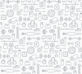 Sports equipment background.