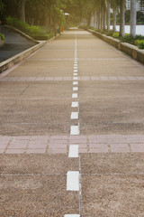 Obraz premium Walkway in the public park.