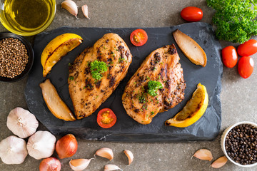 grilled chicken steak