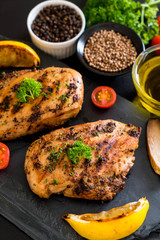 grilled chicken steak
