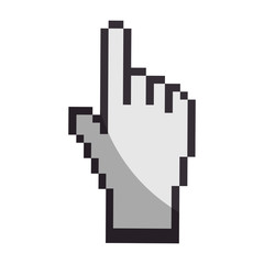 Hand cursor click icon vector illustration graphic design