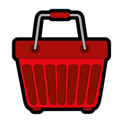 Shopping basket symbol icon vector illustration graphic design