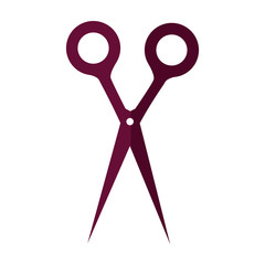 Scissors utensil isolated icon vector illustration graphic design