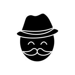 man with mustache icon