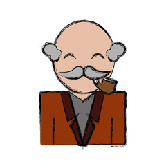 man with mustache icon