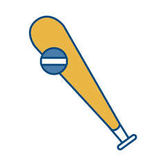 baseball bat and ball icon