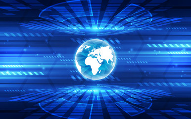 vector digital global technology concept, abstract background