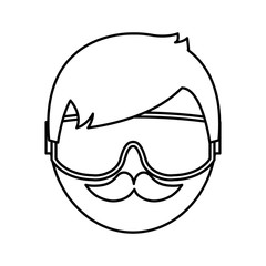 snorkel equipment icon