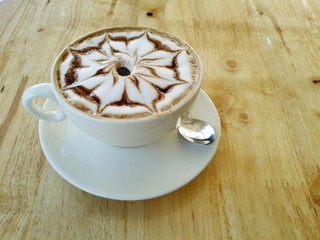 Mocha coffee in cup