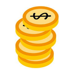 coin money isolated icon vector illustration design
