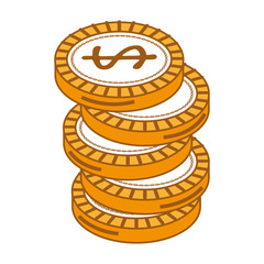 coin money isolated icon vector illustration design