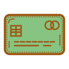credit card isolated icon vector illustration design