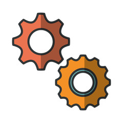 gears machinery isolated icon vector illustration design