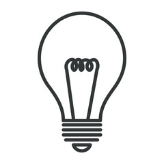 bulb light isolated icon vector illustration design