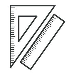 rule school isolated icon vector illustration design