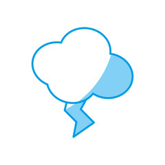thunder and cloud icon