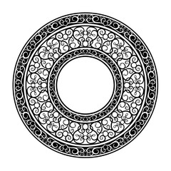 Circular ornament vector