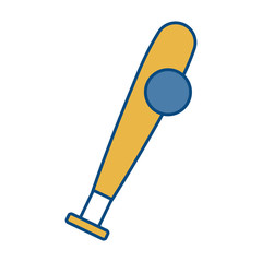 baseball bat and ball icon