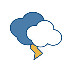 thunder and cloud icon