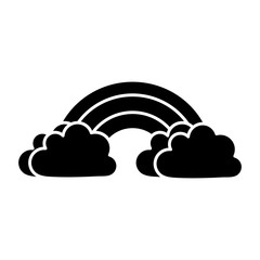 cloud and rainbow icon