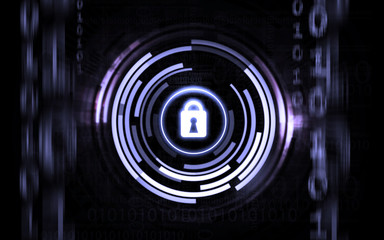 Fototapeta premium Abstract technology protection system background