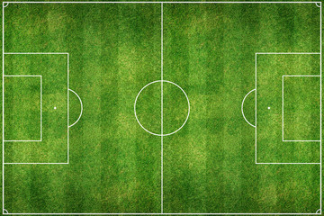 Fototapeta premium Green Football Stadium field