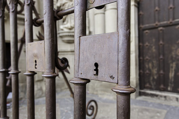 Old medieval lock