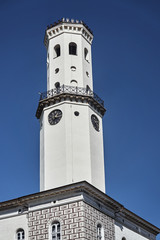 Obraz premium City Hall from Tower clock in Bystrzyca Klodzka.