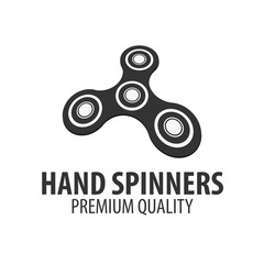 Hand Spinner Logo, Emblems and Icon. Fidget Spinners. Anti Stress toy.