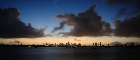 Obraz na płótnie Canvas Miami Skyline at Night
