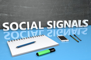 Naklejka premium Social Signals