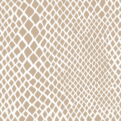 vector seamless beige pattern of snake