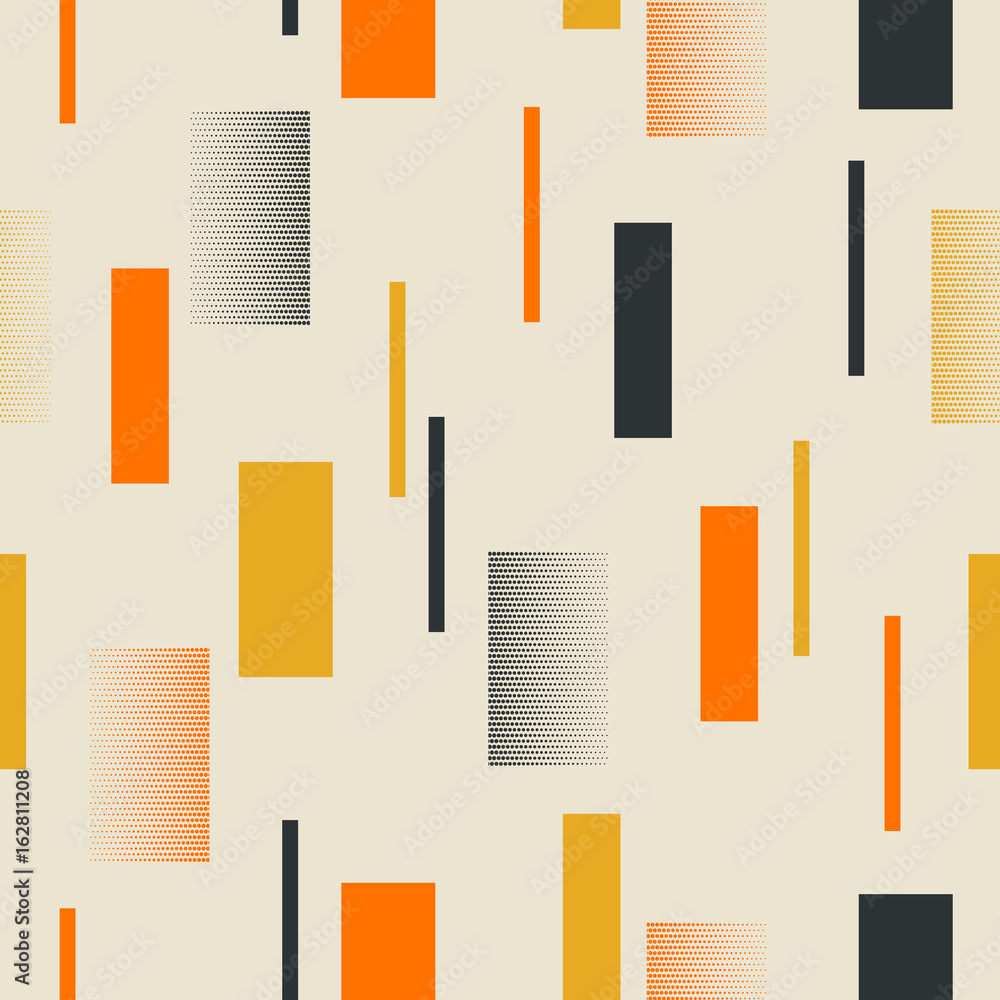 Poster seamless retro pattern with stripes