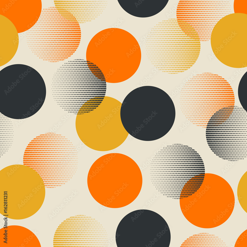 Aufkleber seamless retro pattern with dots