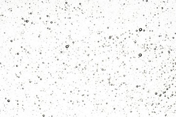 Beautiful turquoise liquid with bubbles