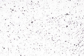 Beautiful turquoise liquid with bubbles