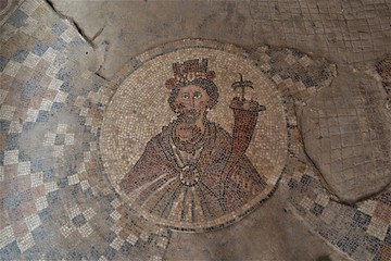 Altes römisches Mosaik 