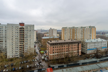  Modern residential high-rise houses in new districts of Moscow
